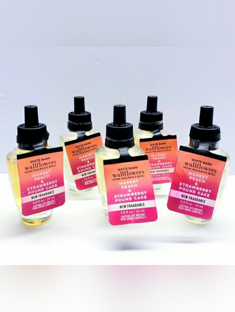 MARKET PEACH & STRAWBERRY POUND CAKE Wallflowers Fragrance Refill (5 pcs)